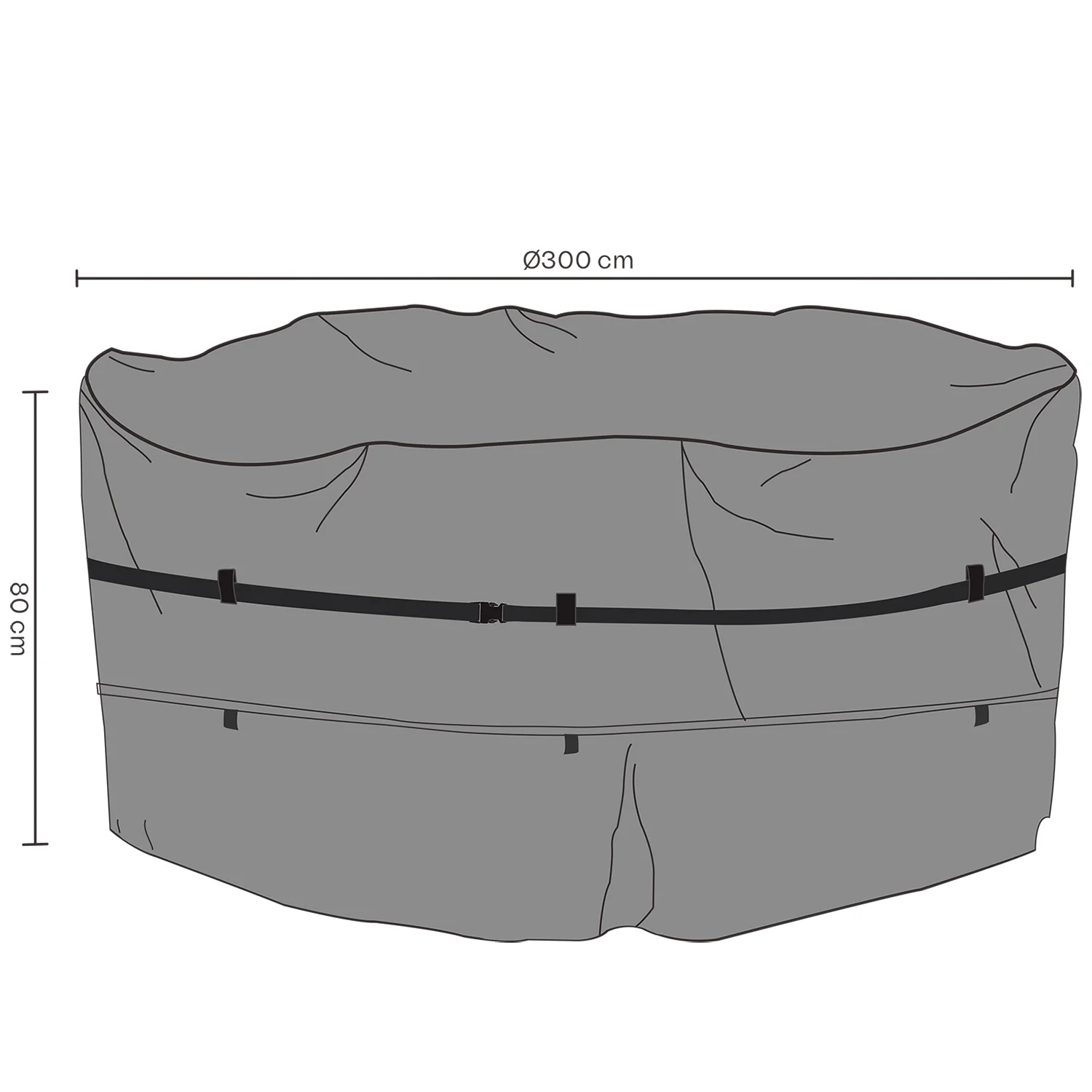 Möbelskydd - Andas, matgrupp Ø300xH80 cm