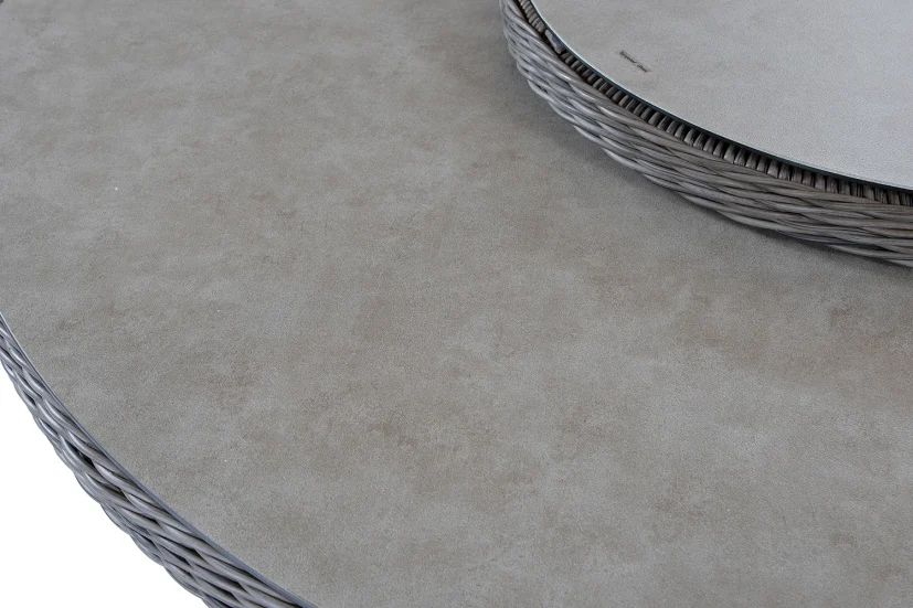 Hastings bord drivved/Sand 3D-print Ø150 cm, +ishink