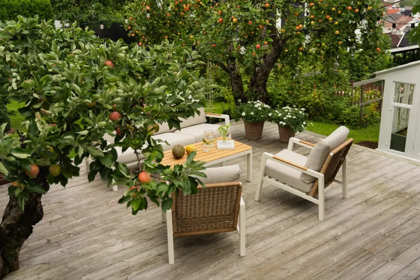 Verona soffgrupp Cream/Natur twist/beige/teak