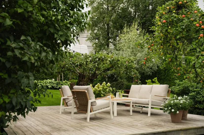 Verona soffgrupp Cream/Natur twist/beige/teak