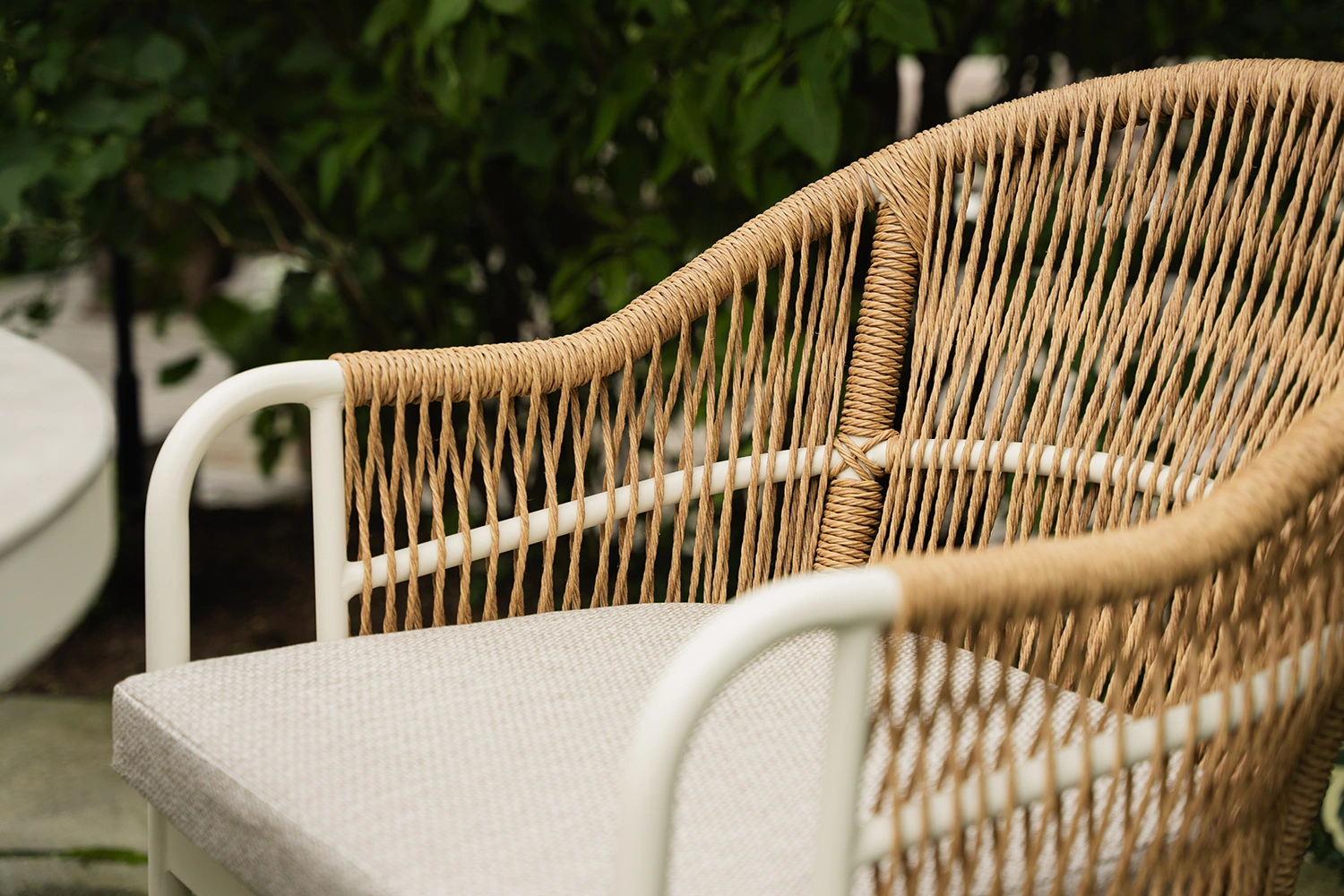 Olivia/Malton matgrupp cream/greige, 6 stolar 220x100 cm