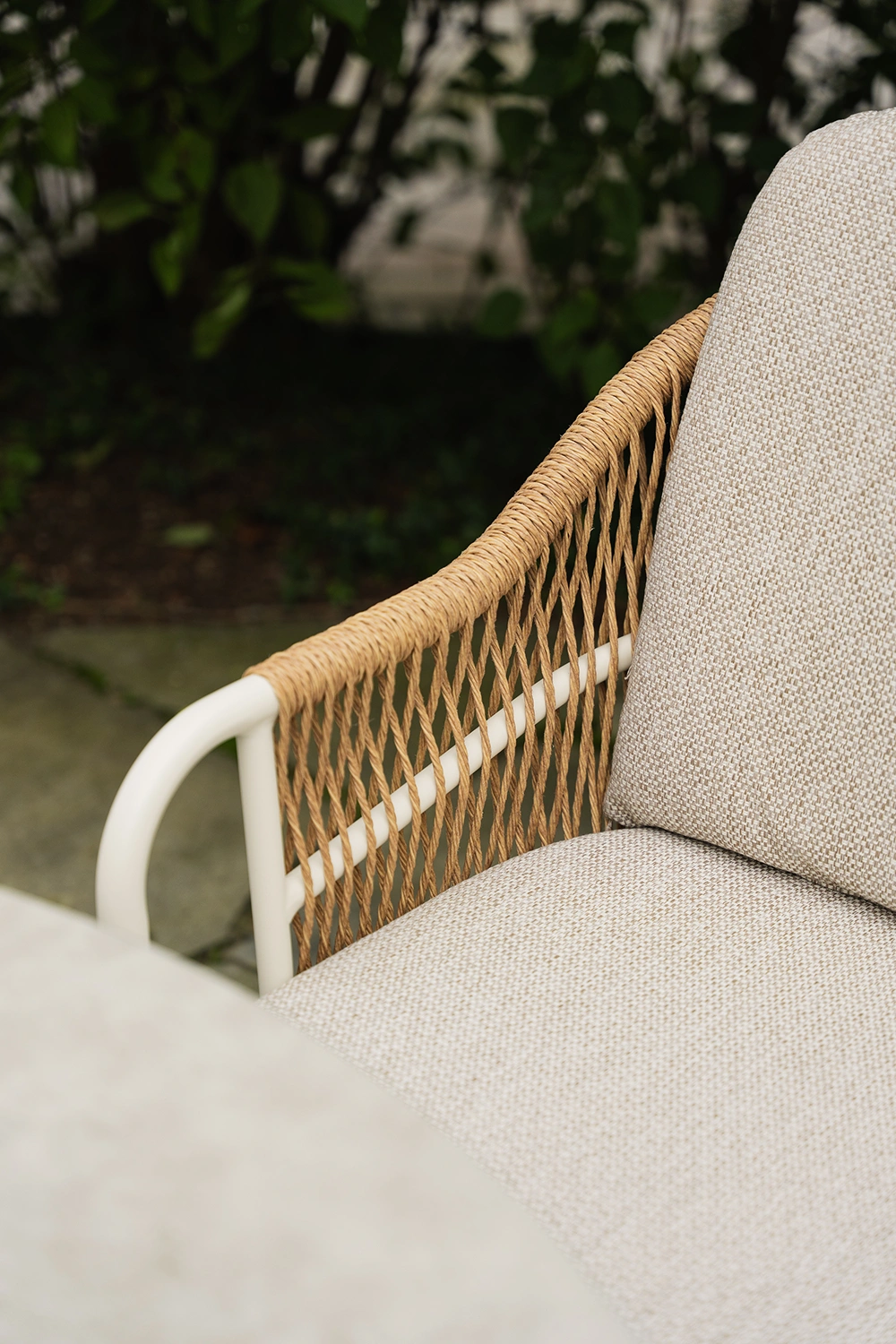 Olivia/Verona matgrupp cream/natur, 6 stolar 220x100 cm