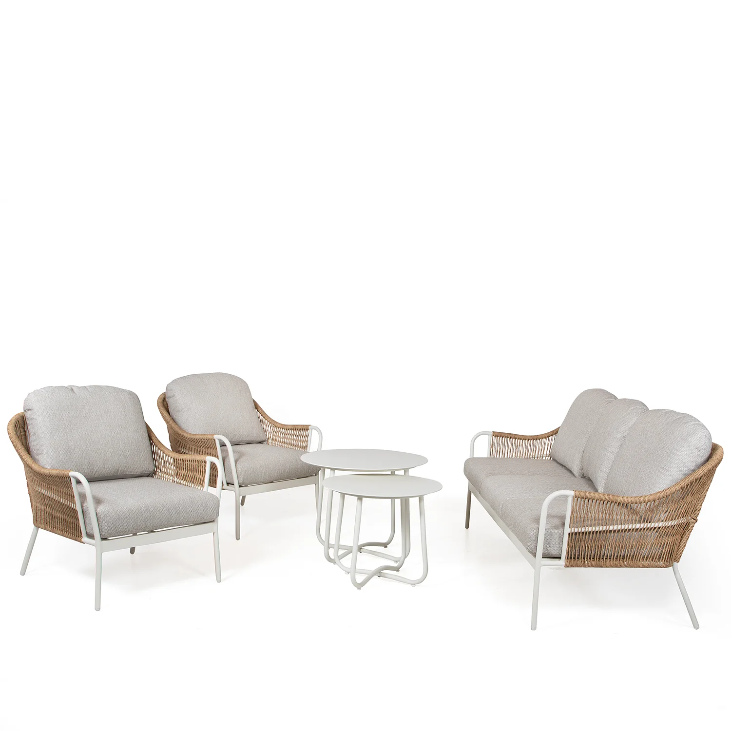 Olivia soffgrupp Cream/NaturTwist/Beige inkl. satsbord