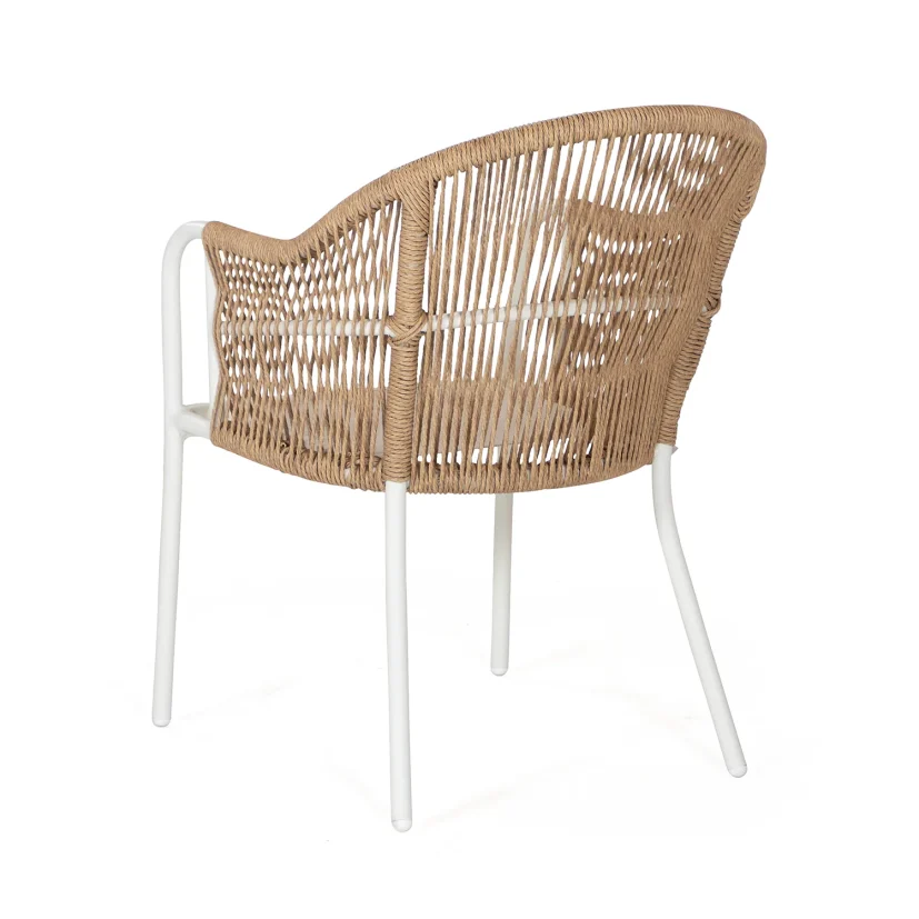 Olivia/Verona matgrupp cream/natur, 6 stolar 220x100 cm