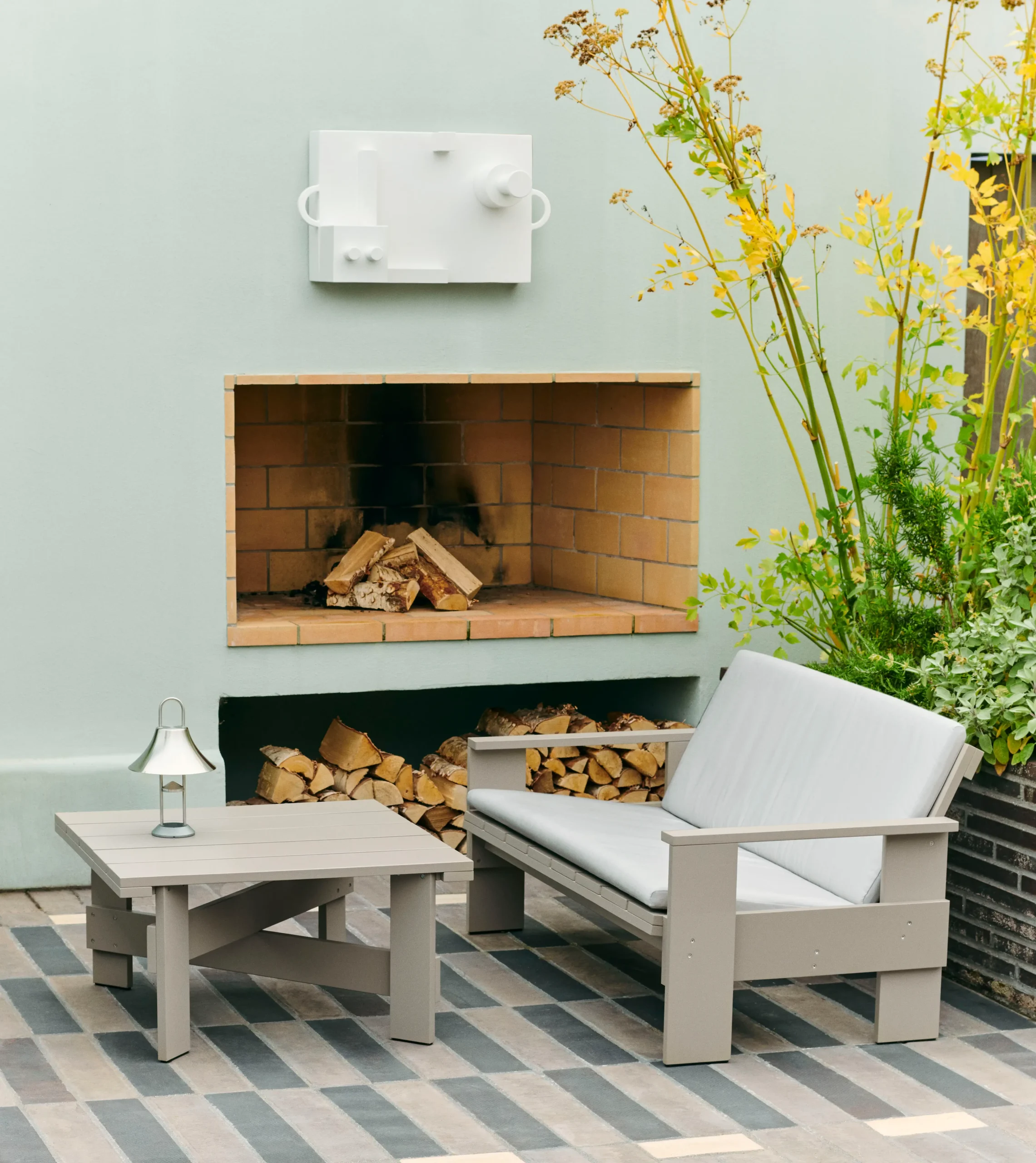 Crate loungesoffa taupe furu - Bild 4