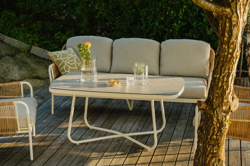 Olivia soffgrupp Cream/NaturTwist/Beige inkl. soffbord