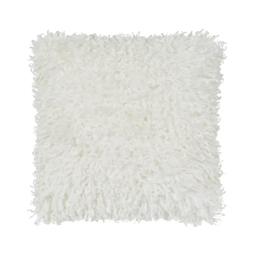 Skinnwille Wooly kudde ivory 45x45 cm