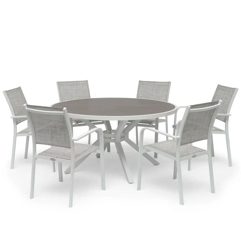 Hånger matbord vit Ø140 cm