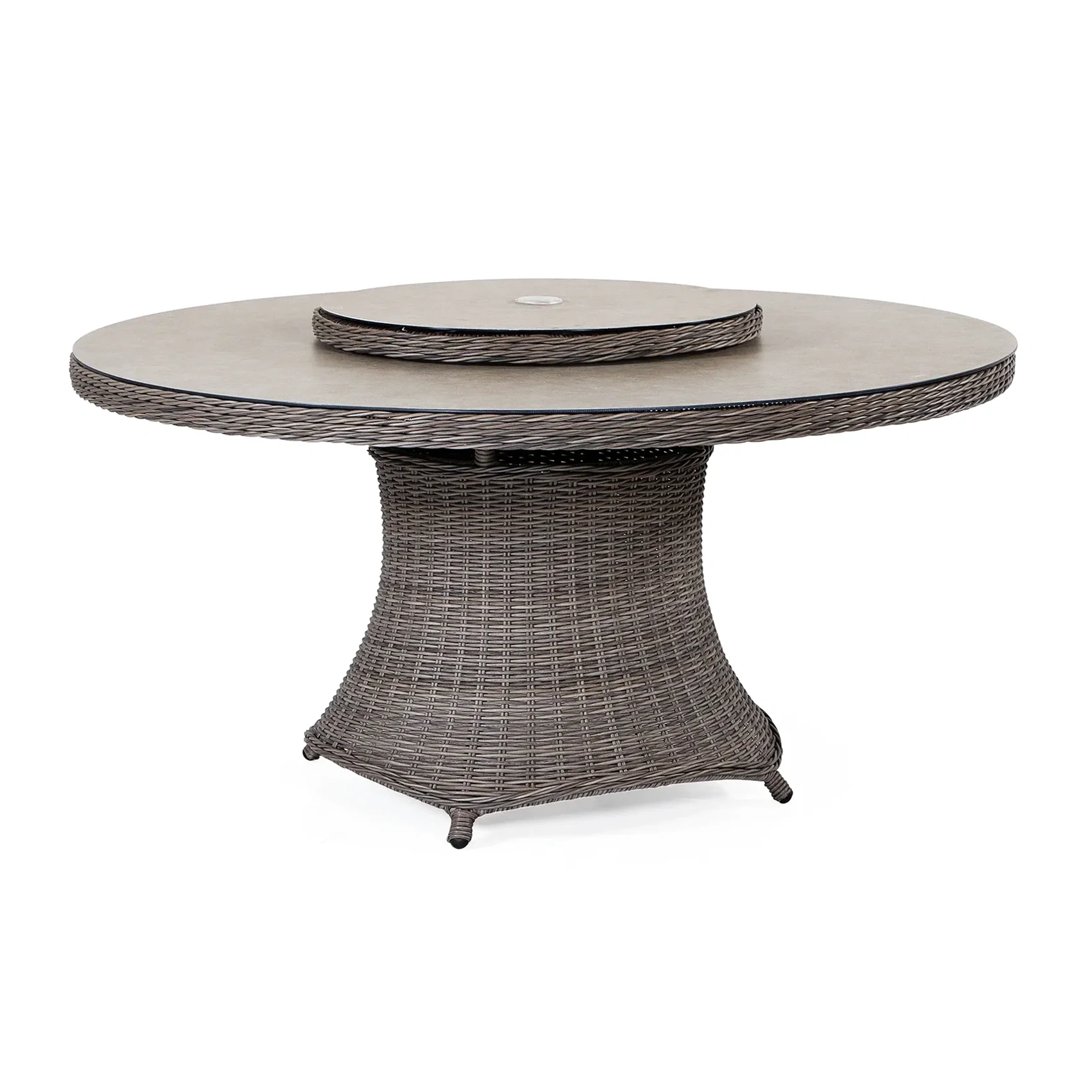 Hastings matbord med ishink - drivved/sand, Ø150 cm