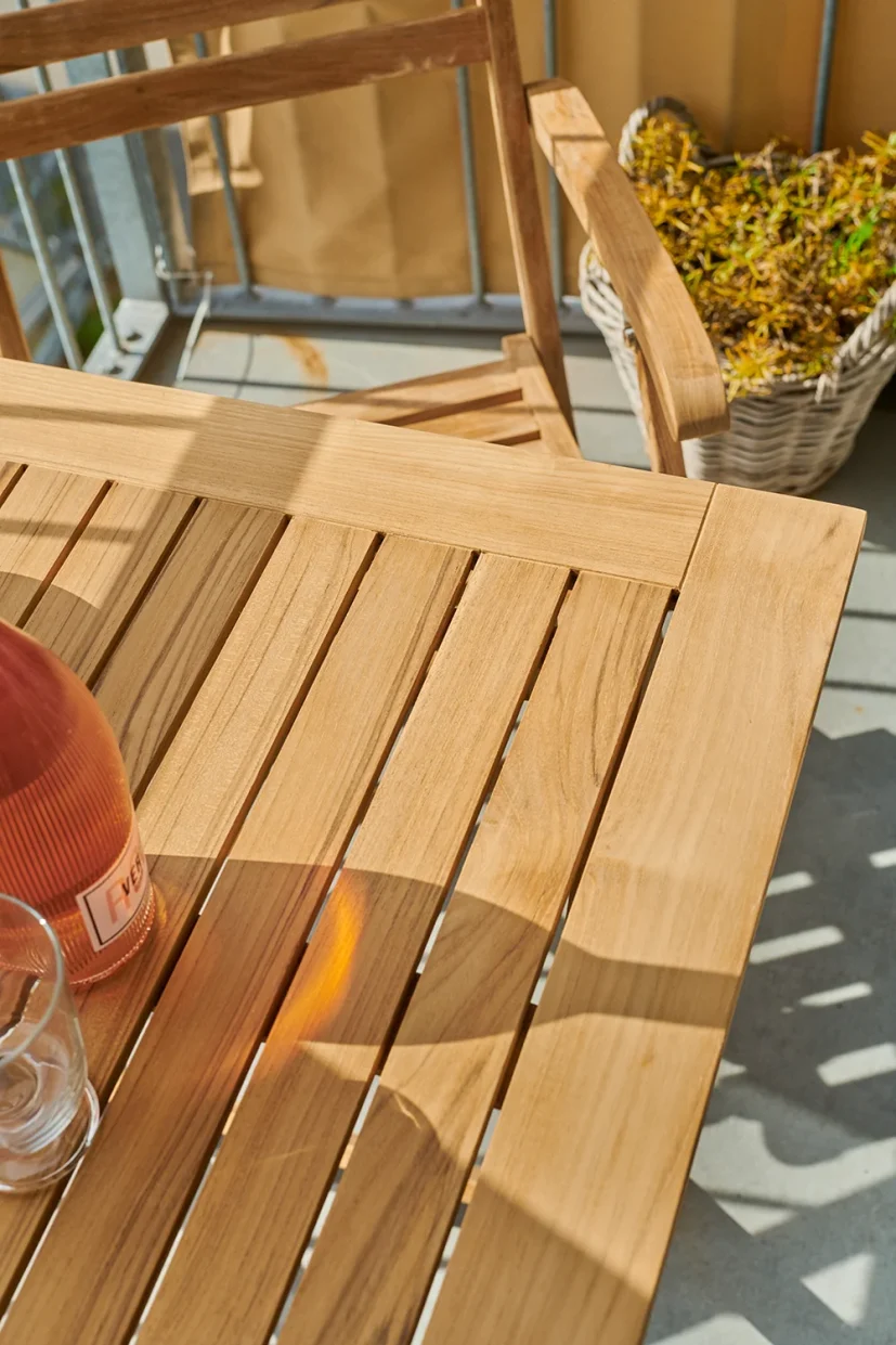 York bord teak 70x70 cm