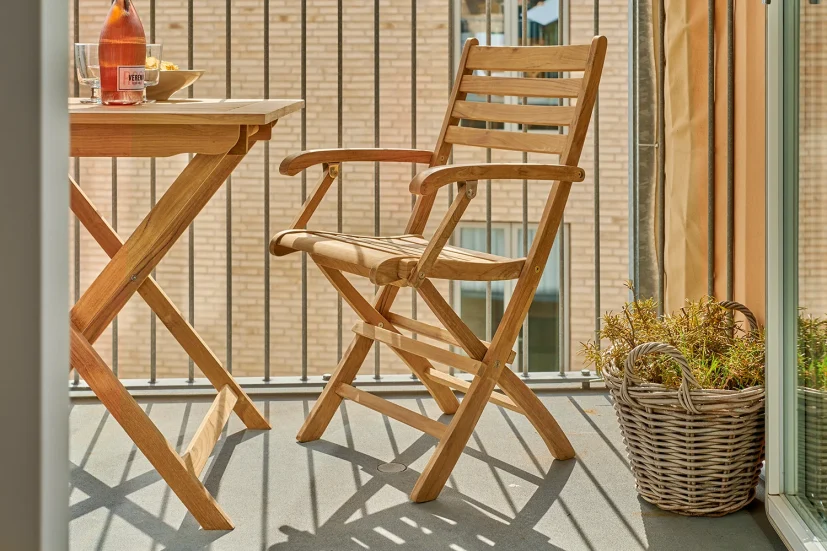 York bord teak 70x70 cm