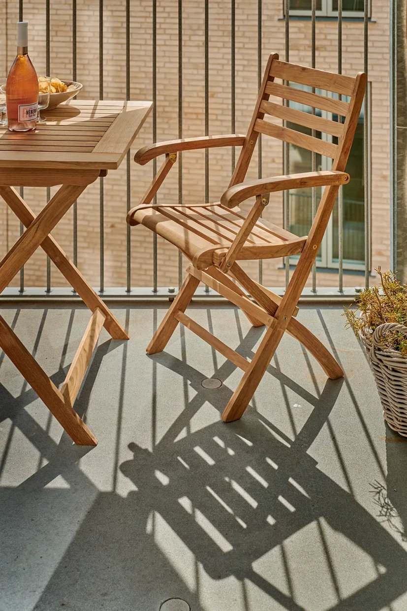 York bord teak 70x70 cm