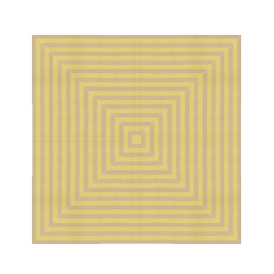 Messina parasollduk lemon/sand stripe 300x300 cm