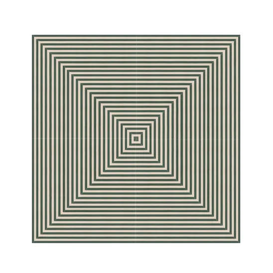 Messina parasollduk light apricot/dark green stripe 300x300 cm