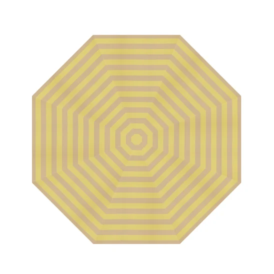 Messina parasollduk lemon/sand stripe Ø300 cm