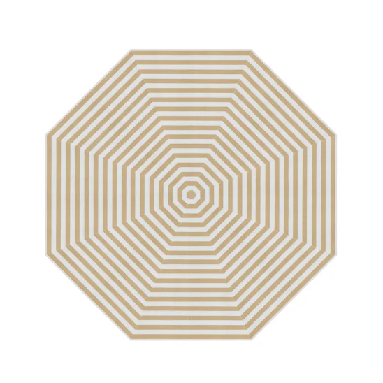 Atlantis parasollduk golden yellow stripes Ø330 cm