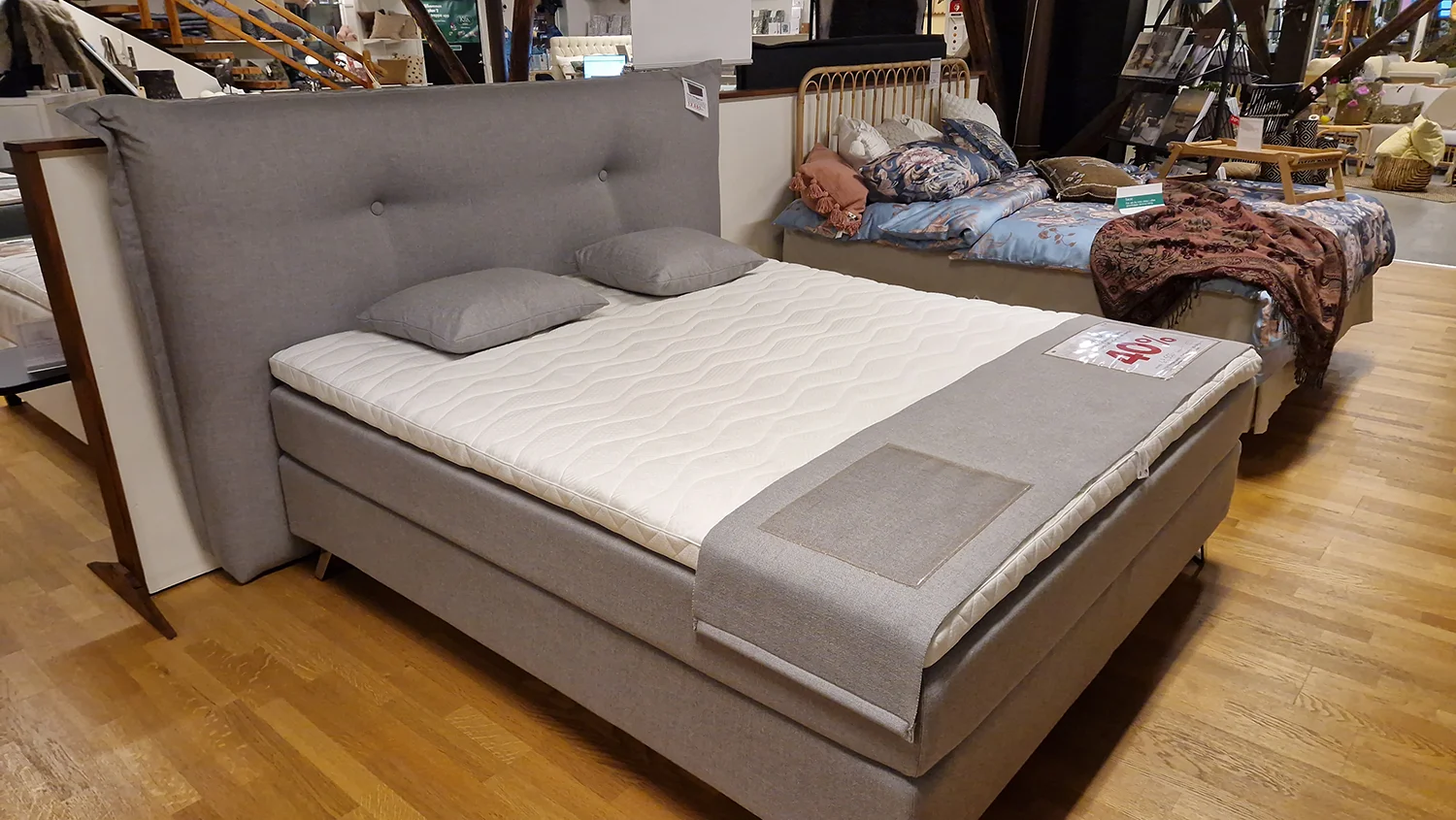 Product Image for Jensen Ambassadör kontinentalsäng / 180x200 cm / Grey 482 / Medium & Fast / Sleep 2 / Cozy gavel