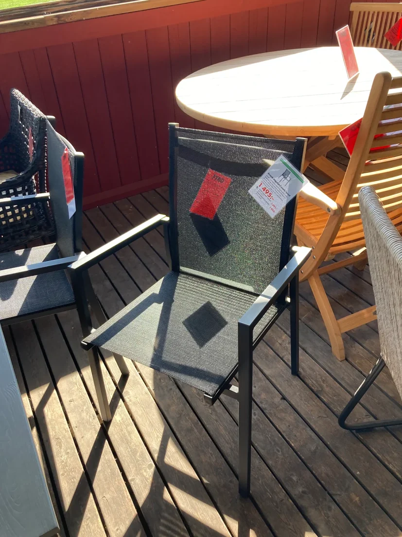 Avanti stapelstol svart/svart, 2-pack