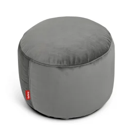 Point velvet sittpuff recycled taupe