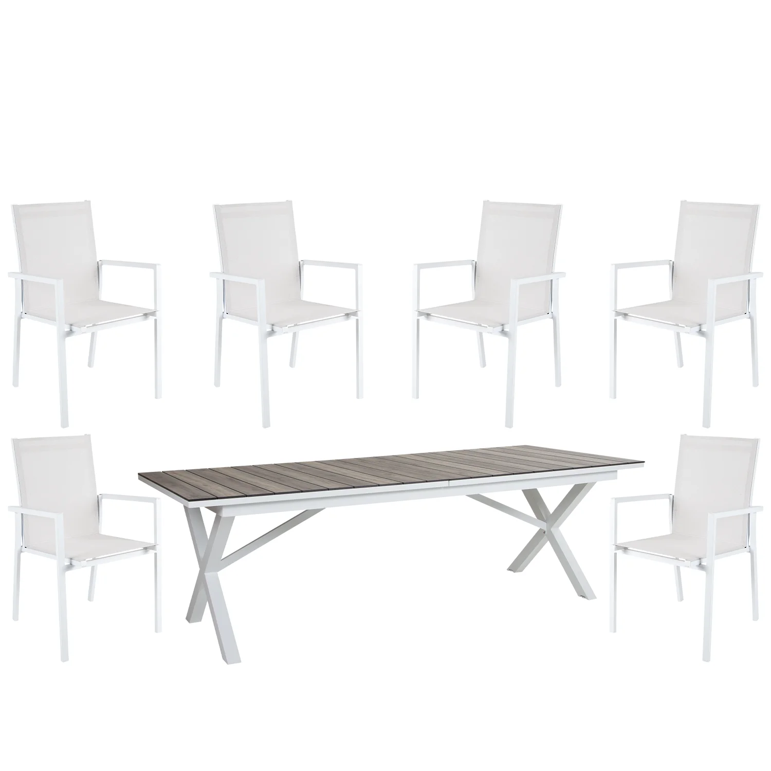 Avanti/Hillmond matgrupp 240-310 cm, vit - Bild 7