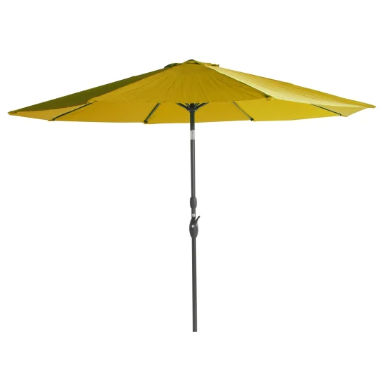 Sun Line parasoll svart/currygul Ø300 cm