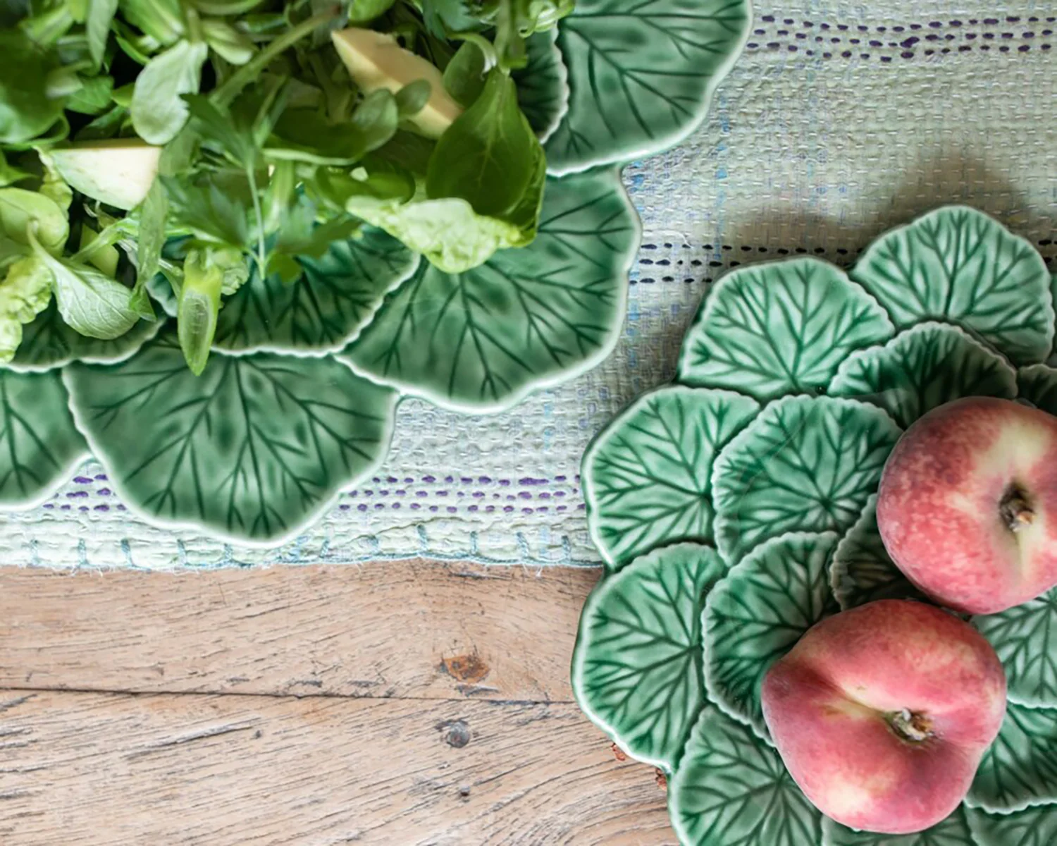 Leaf mattallrik grön, Ø33 cm - Bild 5