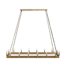 Crown taklampa old brass, 148x48 cm