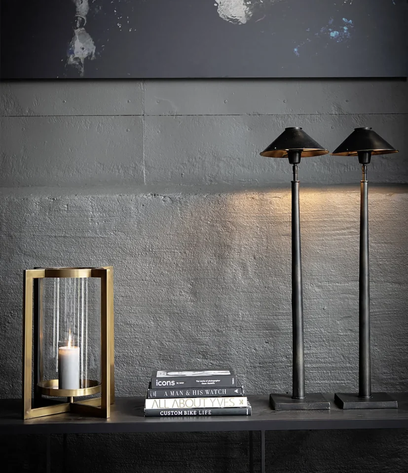 Positano bordslampa antik brons
