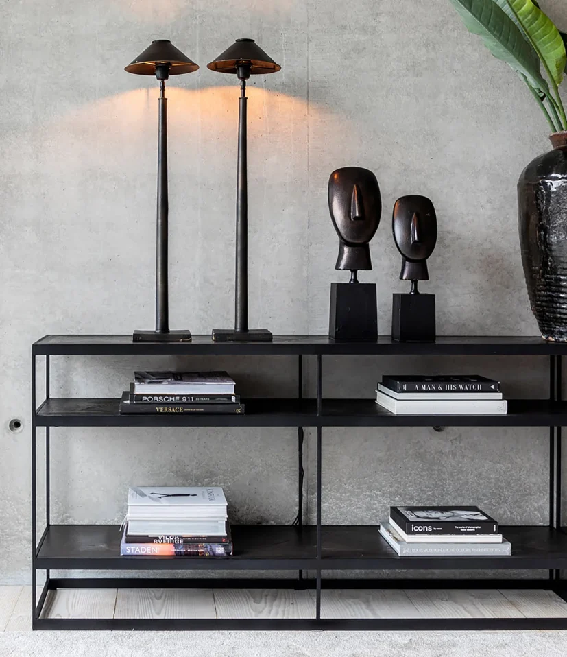 Positano bordslampa antik brons
