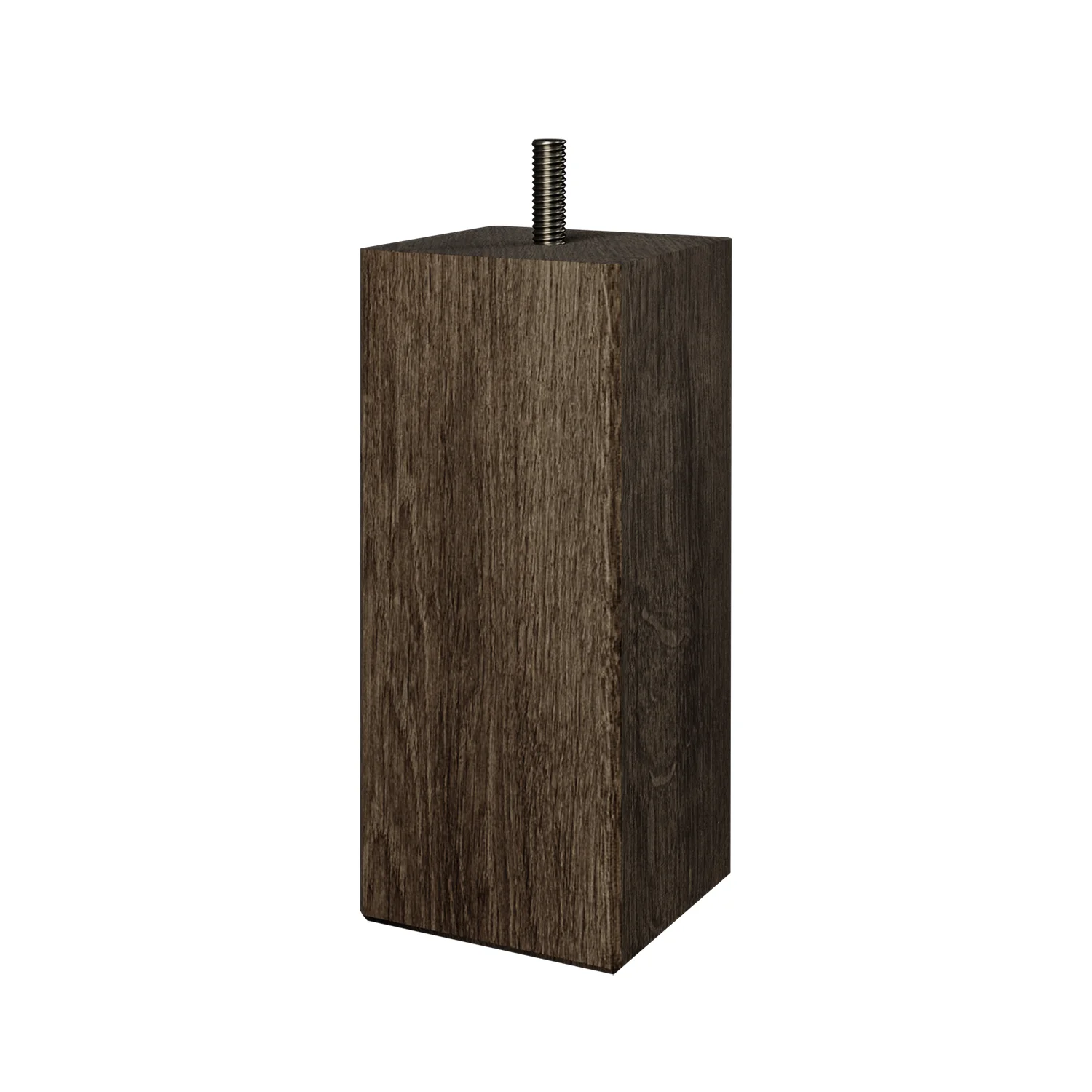 Square sängben rökt ek - 13 cm