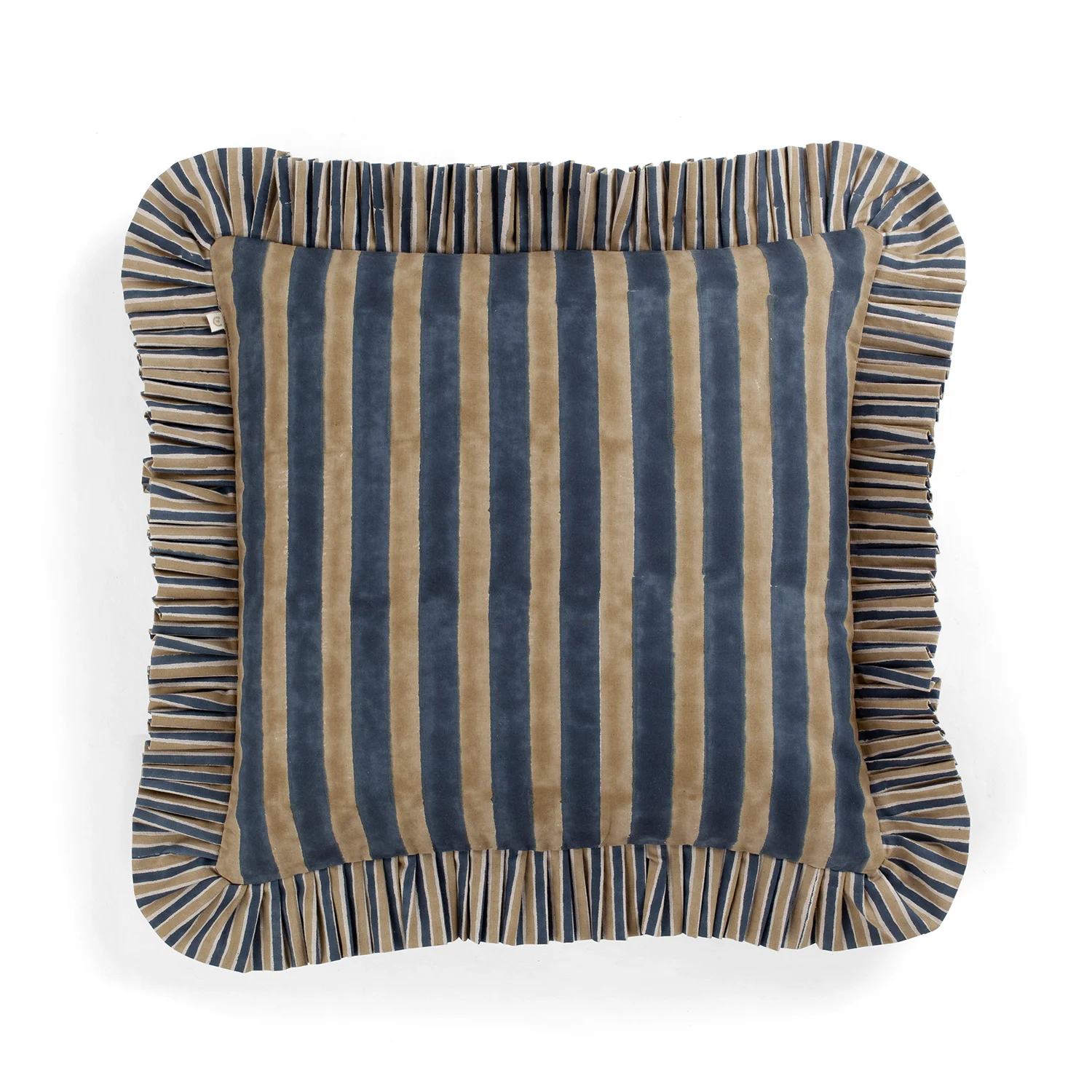 Product Image for Kuddfodral Jaipur Stripe beige & blå 48x48 cm
