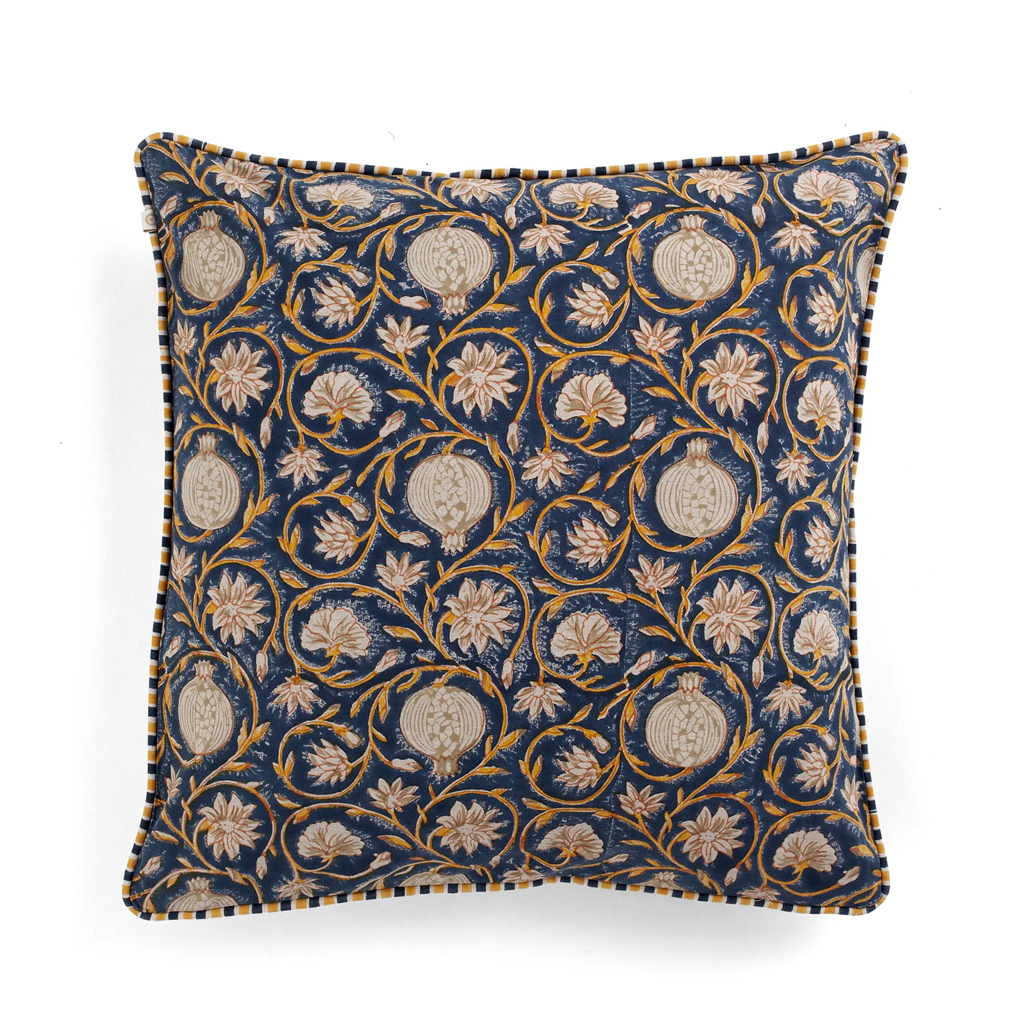 Product Image for Kuddfodral Tangier Pomegranate Mörkblå/ockra 50x50 cm