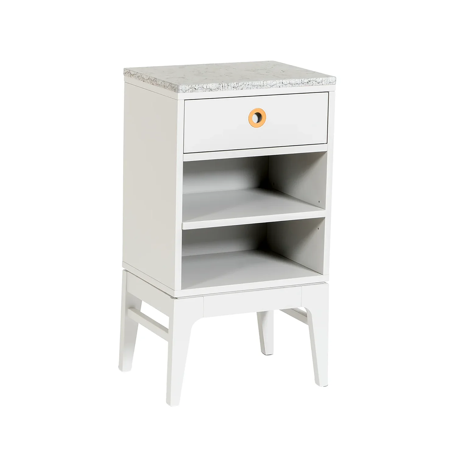 Product Image for Höllviken sängbord låga ben, Ljusgrå/kalksten