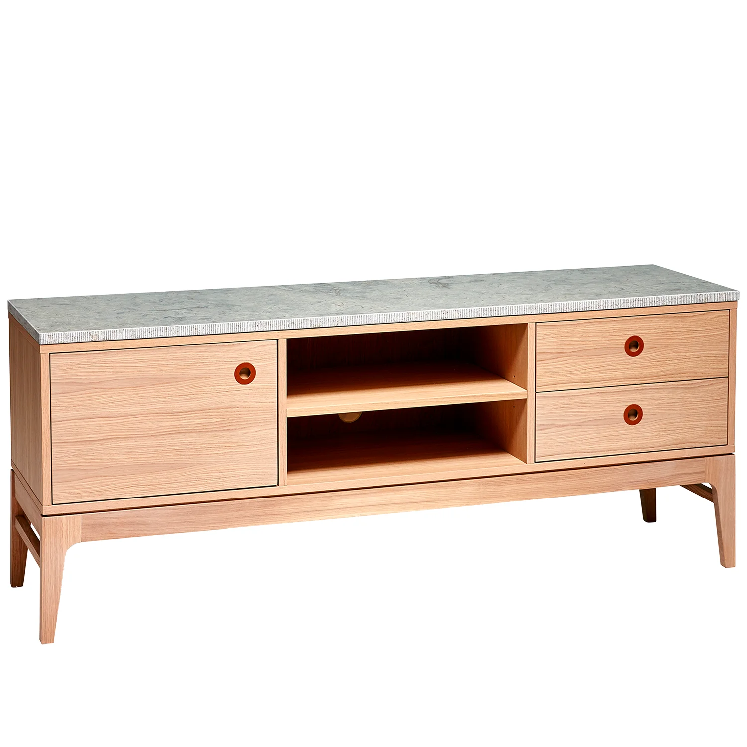 Product Image for Höllviken tv-bänk vitpigmenterad ek/kalksten