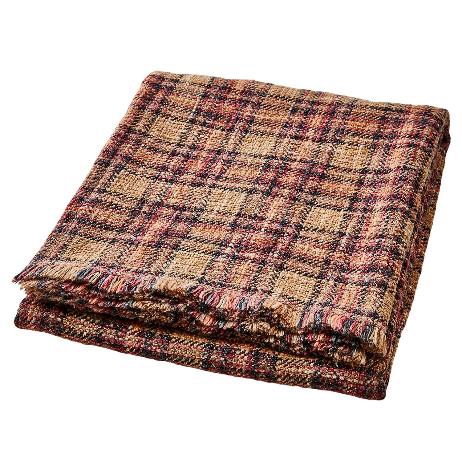 Tage pläd brun/senap