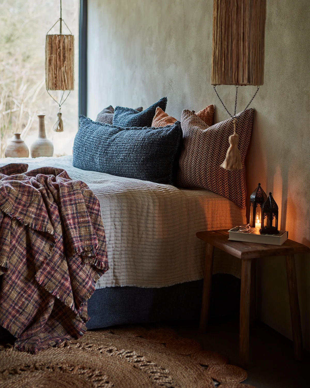 Tage pläd brun/senap