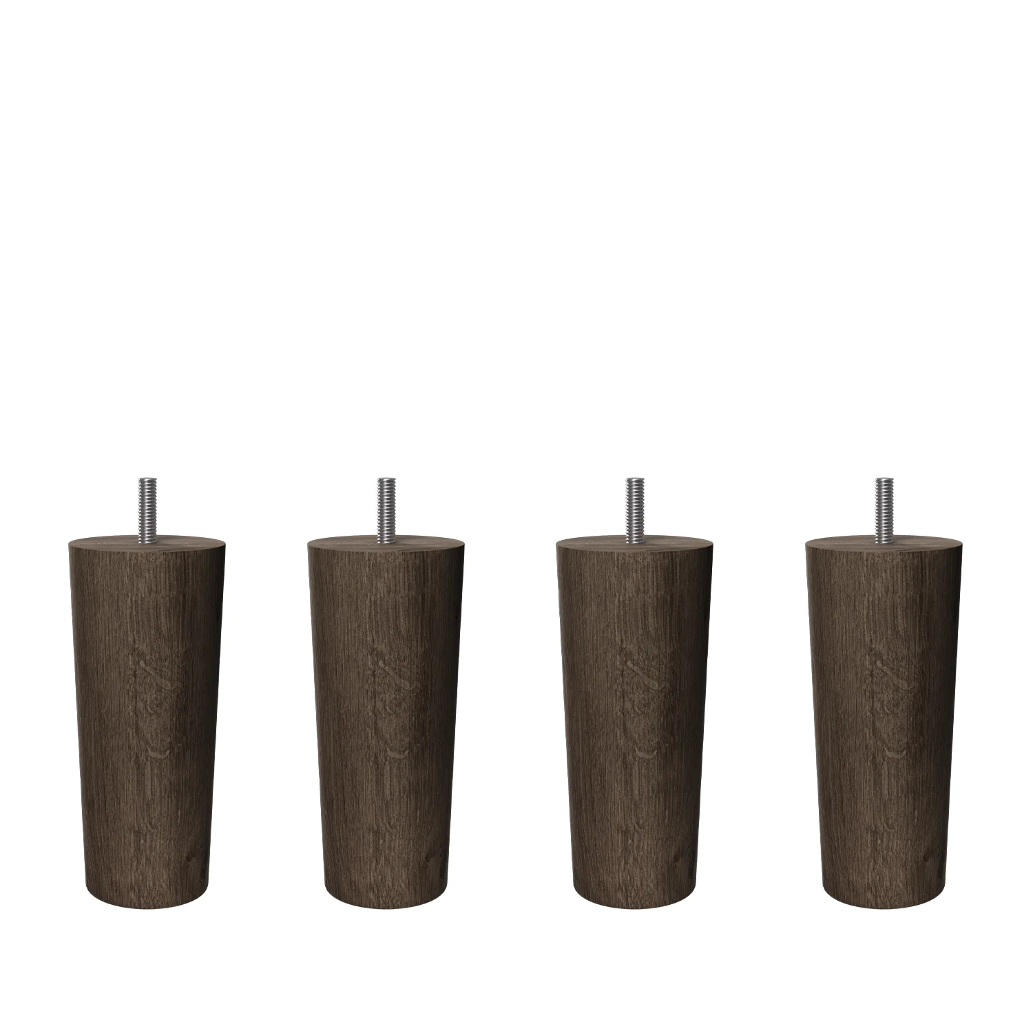 Round sängben rökt ek - 13 cm