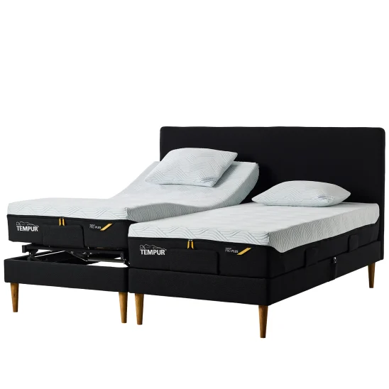 Tempur™ Move ställbar dubbelsäng inkl. gavel