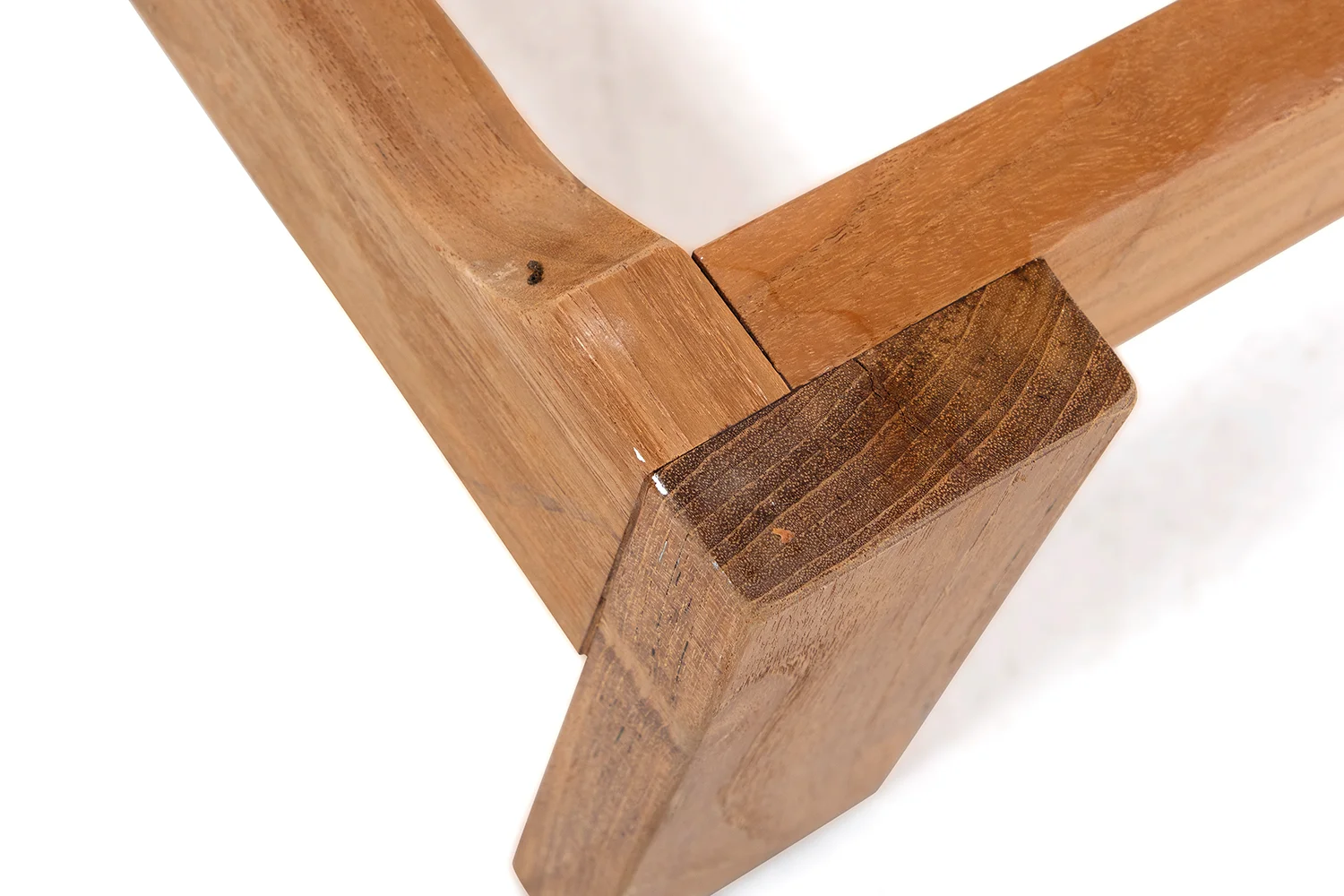 Skanör solsäng teak/Linne taupe