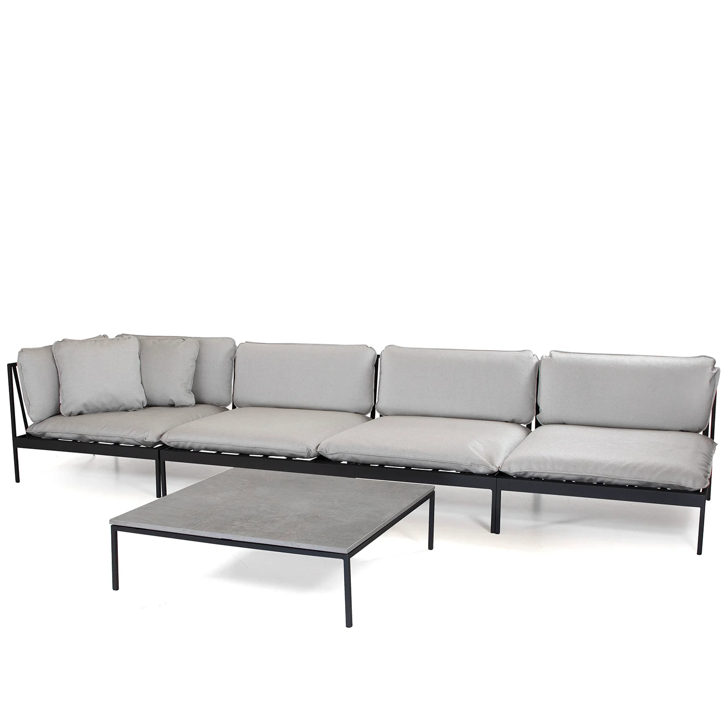 Bönan hörnsoffa mörkgrå/Ljusgrå