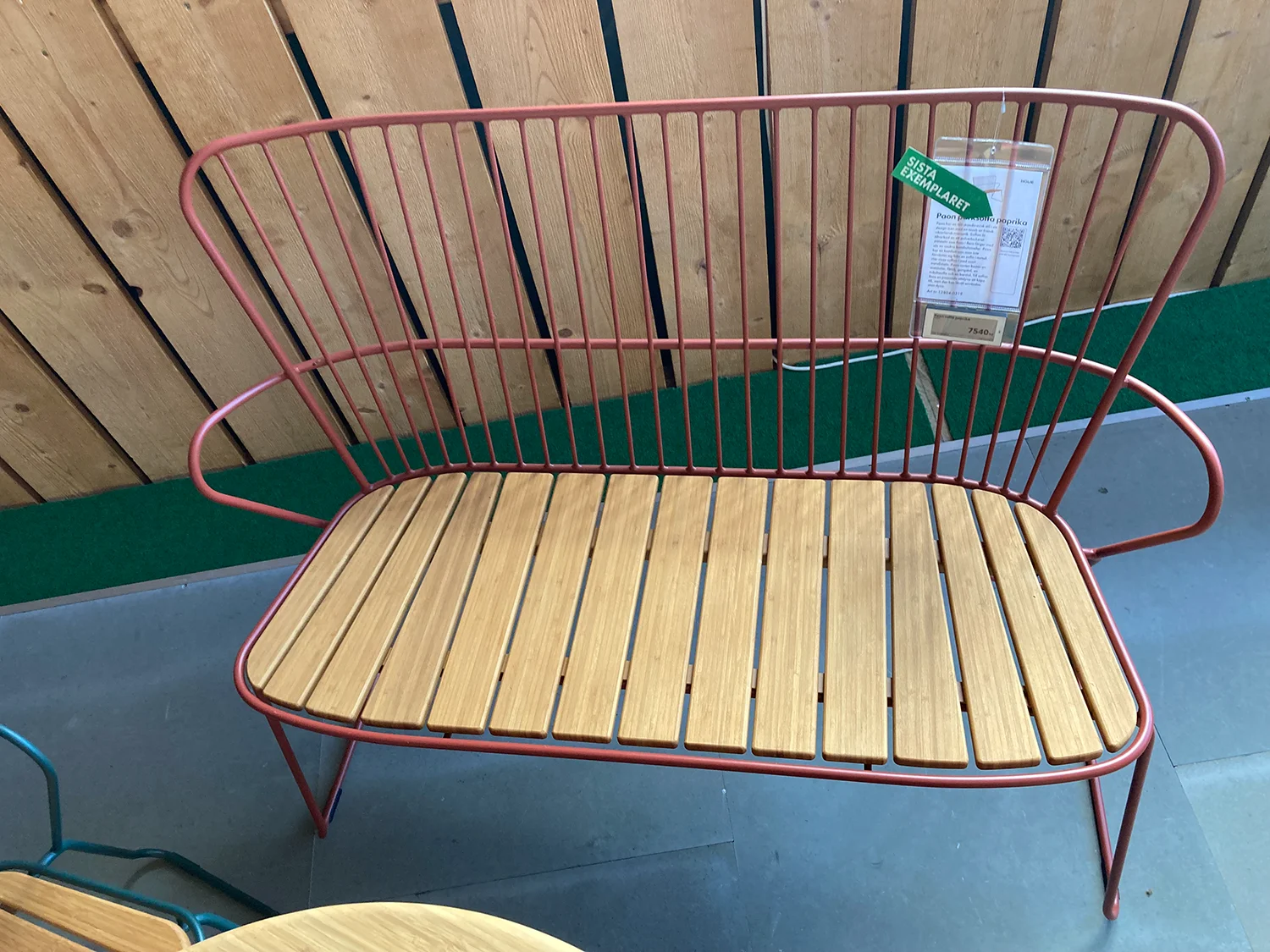 Paon parksoffa paprika