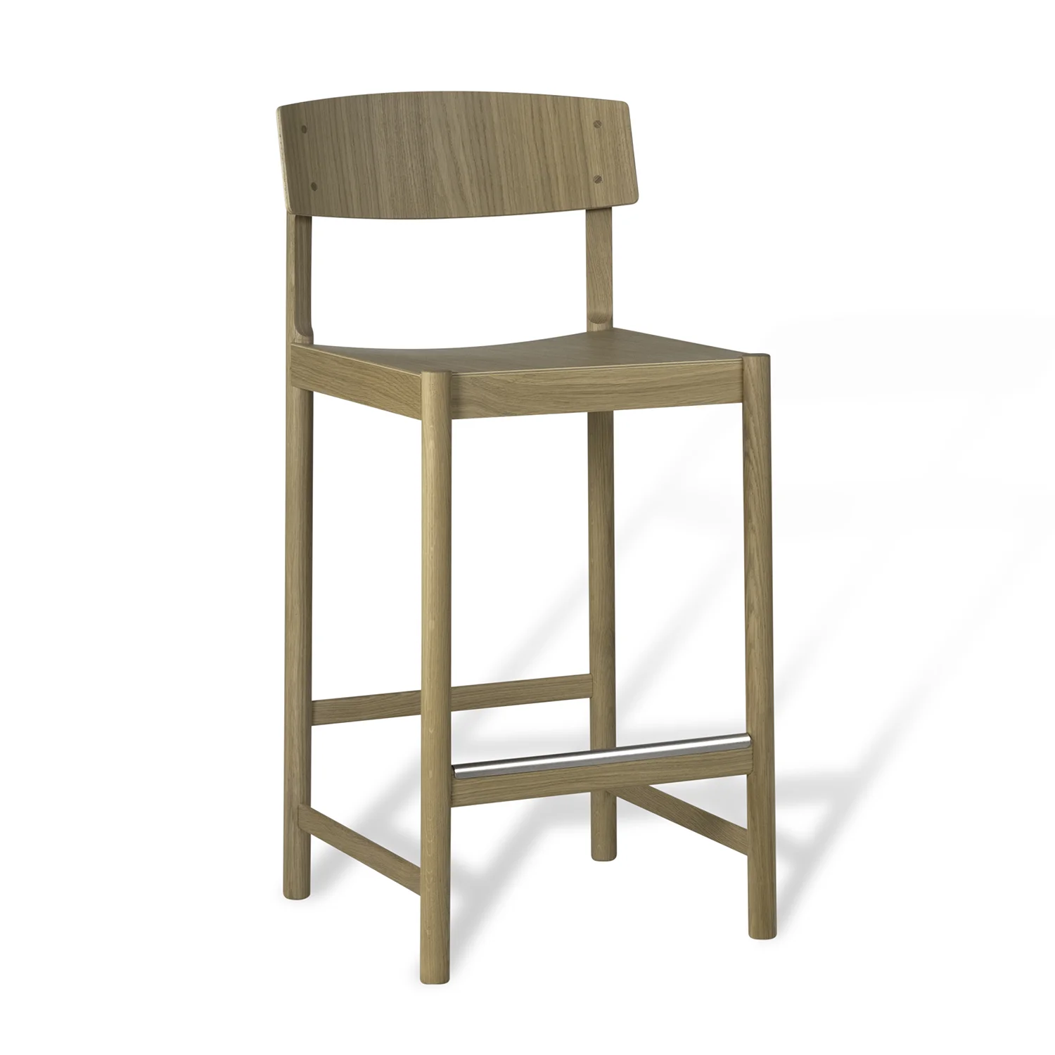 Product Image for Rod barstol vitpigmenterad ek