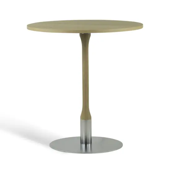 Mavis Rod cafébord vitpigmenterad ek Ø70 cm