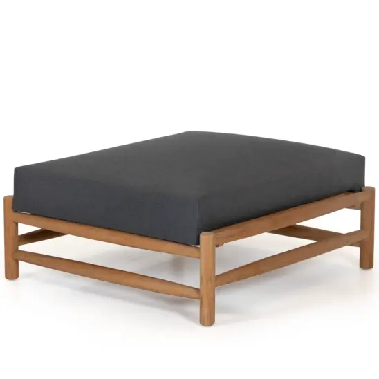 Saltholm ottoman teak/grafit