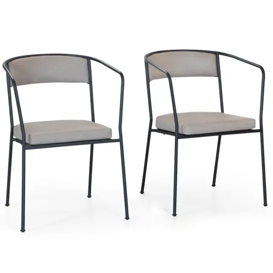 Arholma stolsset mörkgrå/grå