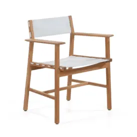 Djurö karmstol teak/vit
