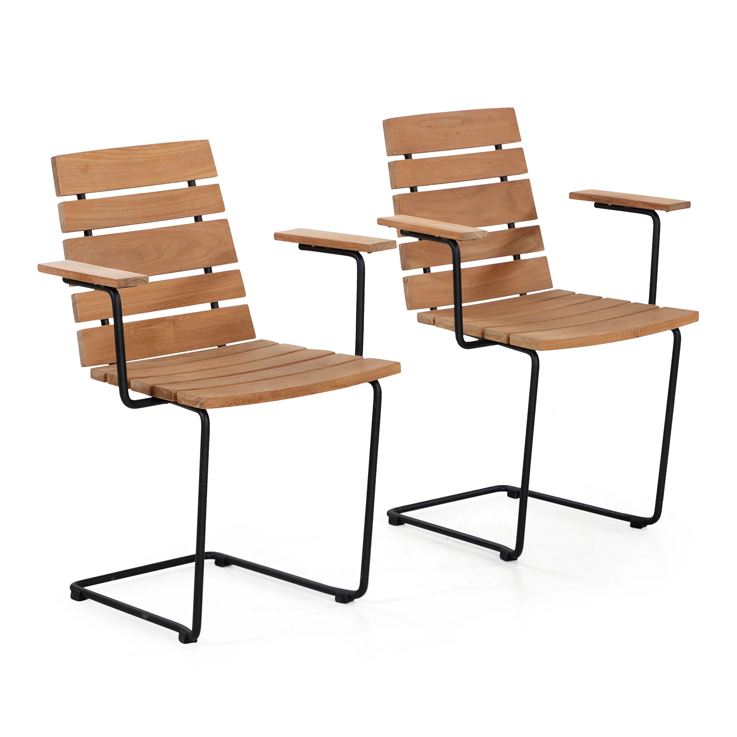 Product Image for Grinda stolset svart/teak