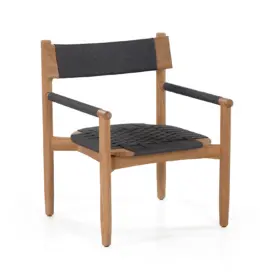 Koster fåtölj teak/mörkgrå