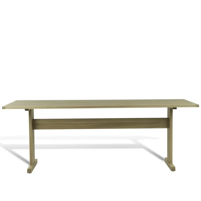 Mavis Arv bord vitpigmenterad ek 200x85 cm (utan iläggsskivor)