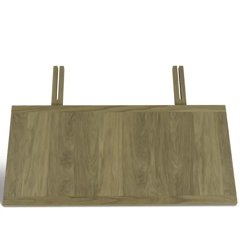 Arv bord vitpigmenterad ek 200/280x85 cm